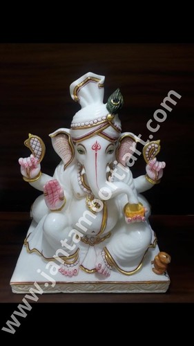 White Ganesh Statue