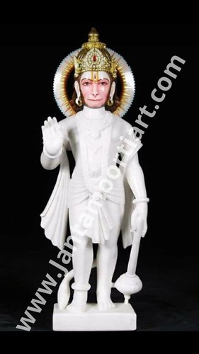 White Hanuman Statue