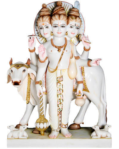 White Dattatreya Statue