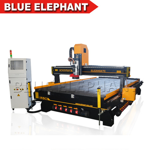 Vacuum Cleaning System High Efficiency 2040 Automatic Atc Cnc Router Machine For Wooden Door Making