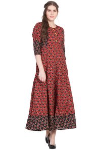 Ladies Designer Kurti - Cotton, Sizes S-xl | Quick Dry, Washable, Embroidered Pattern, Long Sleeve, Classic Style For Girls