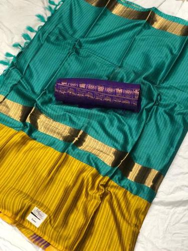 Green Pure Cotton Silk Saree