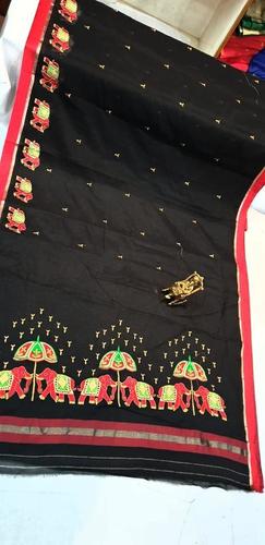 Black Rich Cotton Silk Saree
