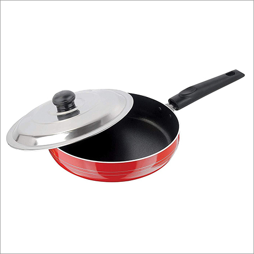 Nirlon Fry Pan With Stainless Steel Lid