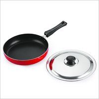 Nirlon Fry Pan With Stainless Steel Lid