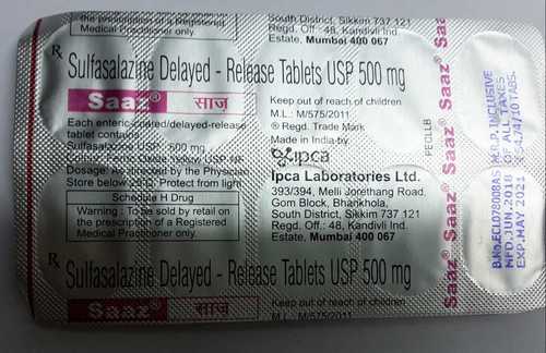 Sulfasalazine Delayed Realase Tablet General Medicines