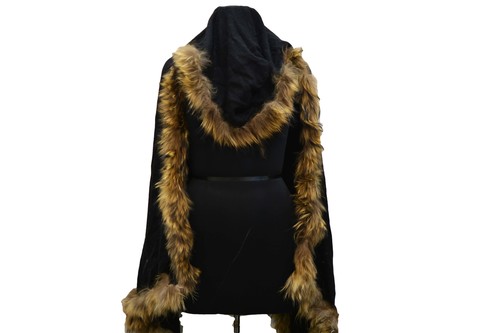 Black Fur Scarve