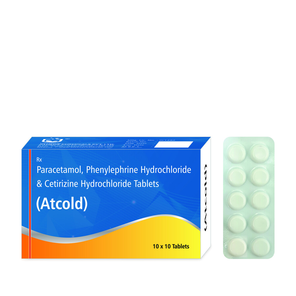 Paracetamol, Phenylephrine Hydrochloride& Cetirizine Hydrochloride Tab - Formulations Form: Tablets
