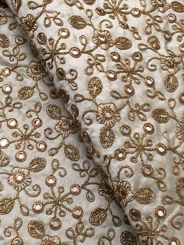 Mirror Embroidery Work / Mirror Work Fabric