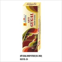 Arti Gugal Dhoop Stick - 50g, Round Herbal Incense With Smooth Surface And Included Incense Holder