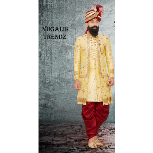 Men's Zari Embroidered Sherwani