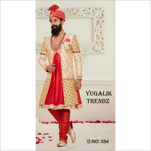 Men's Striped Designer Sherwani