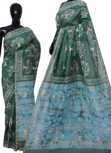 Fancy Chanderi Silk Saree