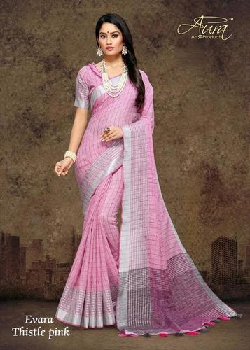 Fancy Linen Saree