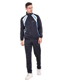 Cotton Mens Polyester Tracksuit (navy)