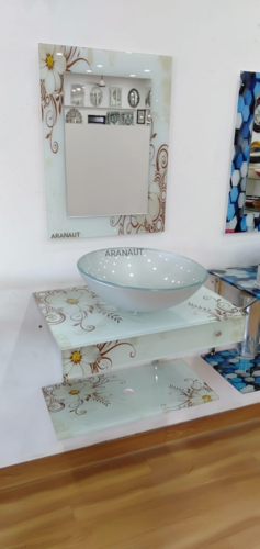 White Glass Vanities Bathroom Vanities