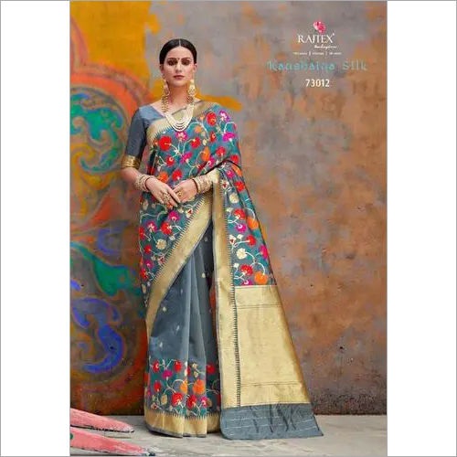 Multi Latest Pure  Silk Saree