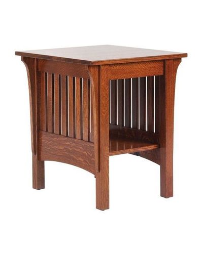 Wooden Bedside With Shelf