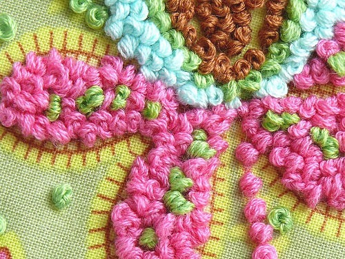 French Knot Stitch Hand Embroidery Service / French Knot Stitch Embroidery