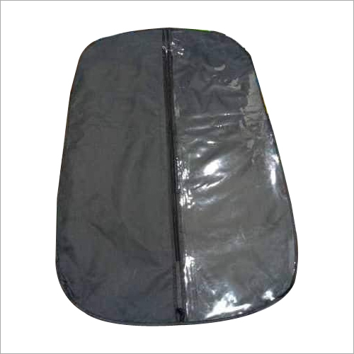 Suitcover fabric with front side half transparent