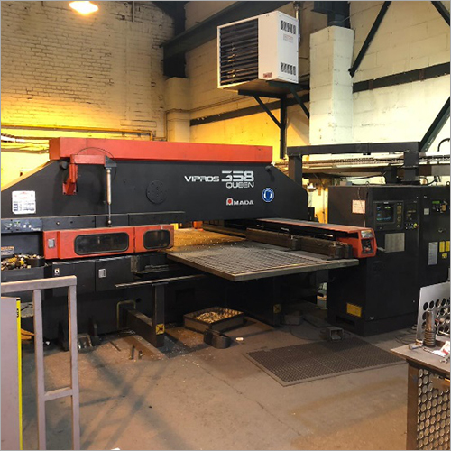 Red & Black Amada Vipros 358 Queen Turret Punching Press