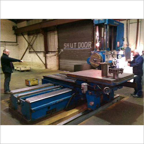 Blue & Silver Used Horizontal Boring Machine