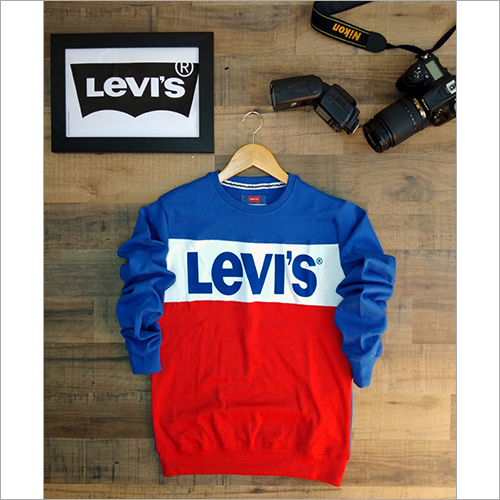 Levis - Cotton Long Sleeve Shirt, L/XL/M/S/XXL | Blue and Red Plain Pattern, Breathable, Washable, No Fade for All Seasons