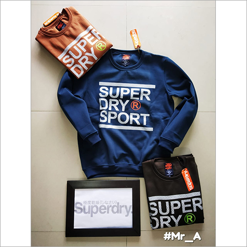 Round Neck - Cotton, Sizes L/XL/XXL/S/M, Color Options: Orange, Blue, Brown | Features: Long Sleeves, Printed Design, Breathable, Washable, No Fade