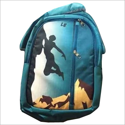 Blue school bag