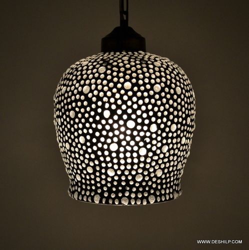 Mosaic Handmade Ceiling Pendant Hanging Lamp Vintage Antique Mosaic Hanging Lamps Pendant