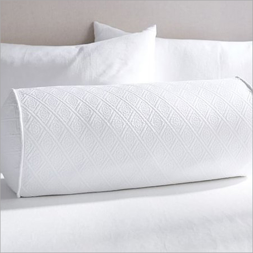 white bolster cushion