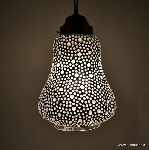 Mosaic HAND MADE Hanging Lantern Mosaic Lamp