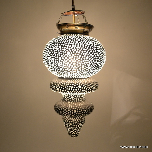 Decor Vintage Antique Mosaic Hanging Lamps Desgin