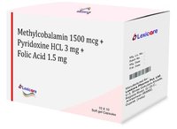 Methylcobalamine 1500mcg, Pyridoxine HCL 20mg and Folic Acid 1.5mg Capsules
