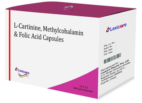 L-Cartinine, Methylcobalamin & Folic Acid Capsules