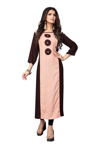 Designer Rayon Kurti Bust Size: 36 To 44 Up Inch (In)