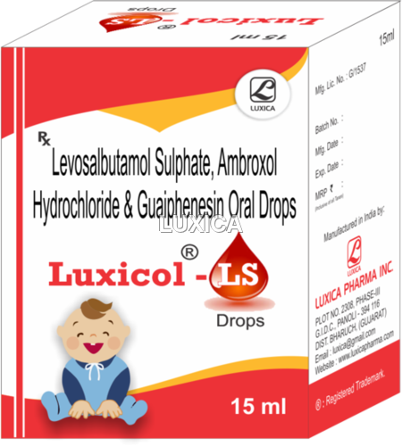 Levosalbutamol Ambroxol & Guaiphenesin Drops By LUXICA PHARMA INC.