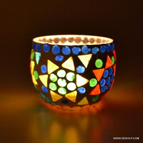 Multi Color Changing Flame Designer Paper Votive Holder