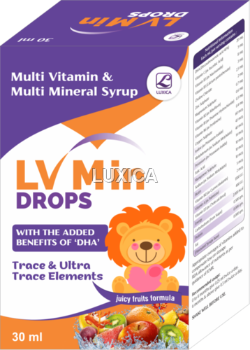 Multi Vitamin & Multi Mineral Drops With Dha