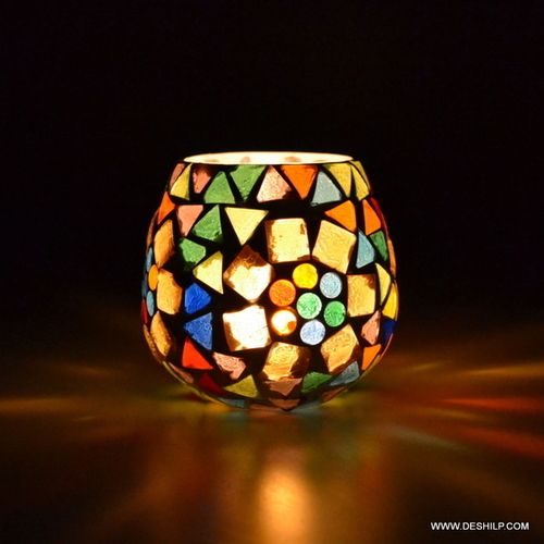 Decor Home Enchanted Glass Cup Candle Holder