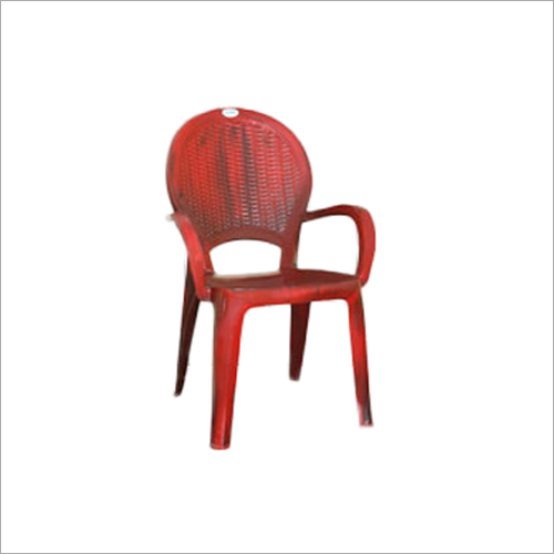 Red Low Back Plastic Chair