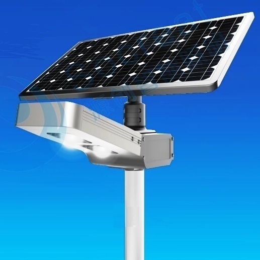 1800-5000 Lumens Fully Automatic Remote Controlled Separate Panel All-In-One LED Solar (Night Walk) Street Light