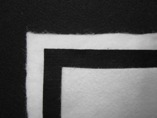 Black And White Best Polyester Felt