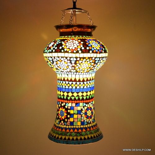 Glass Mosaic Hanging Lamps