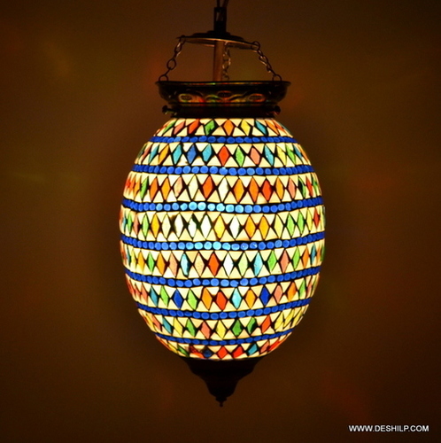Mosaic Hanging Lamps Glass Hanging Light