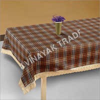 Brown Embroidered Table Cover
