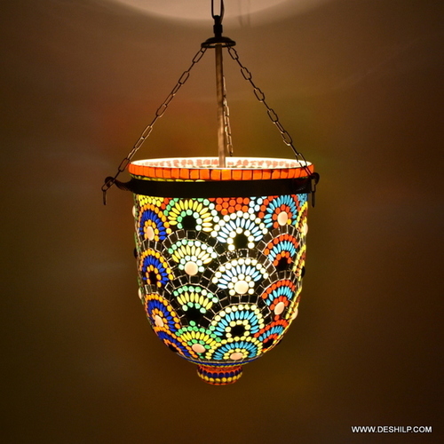 Hanging Lamp Chandelier Mosaic Antique Home Decor Hanging Lamp
