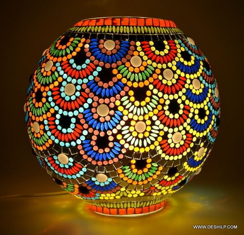 Multicolour Mosaic Table Lamp desk lamp study