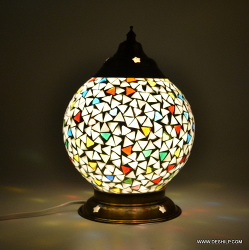 Traditional Glass Mosaic Table Lamp Diwali Gifted Table Lamp