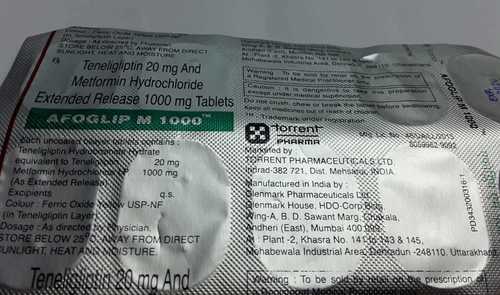 teneliglipen 20 mg met formin hydrocloride
